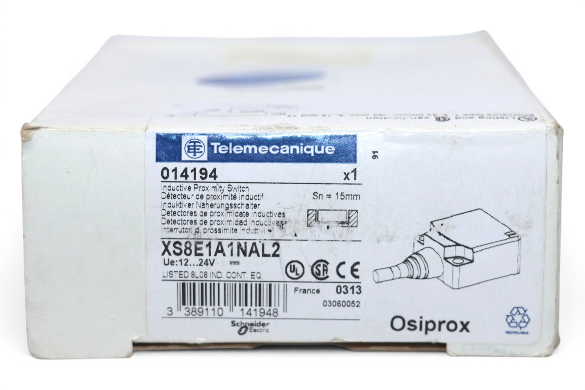 TELEMECANIQUE XS8E1A1NAL2 INDUCTIVE PROXIMITY SENSOR - Image 2
