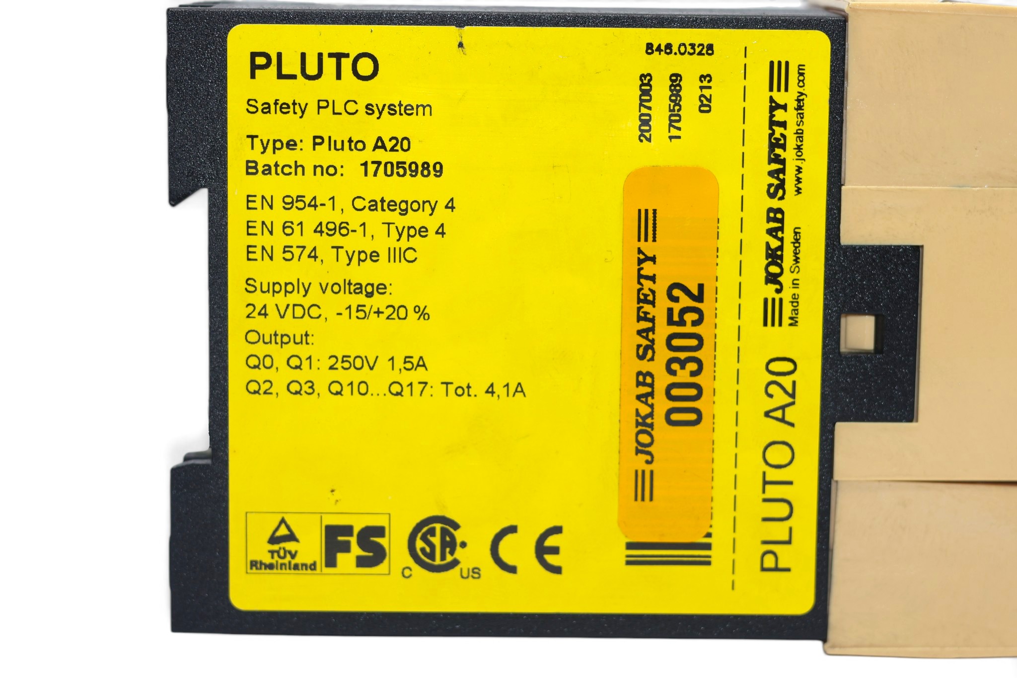 JOKAB SAFETY PLUTO A20 SAFETY PLC - Image 2