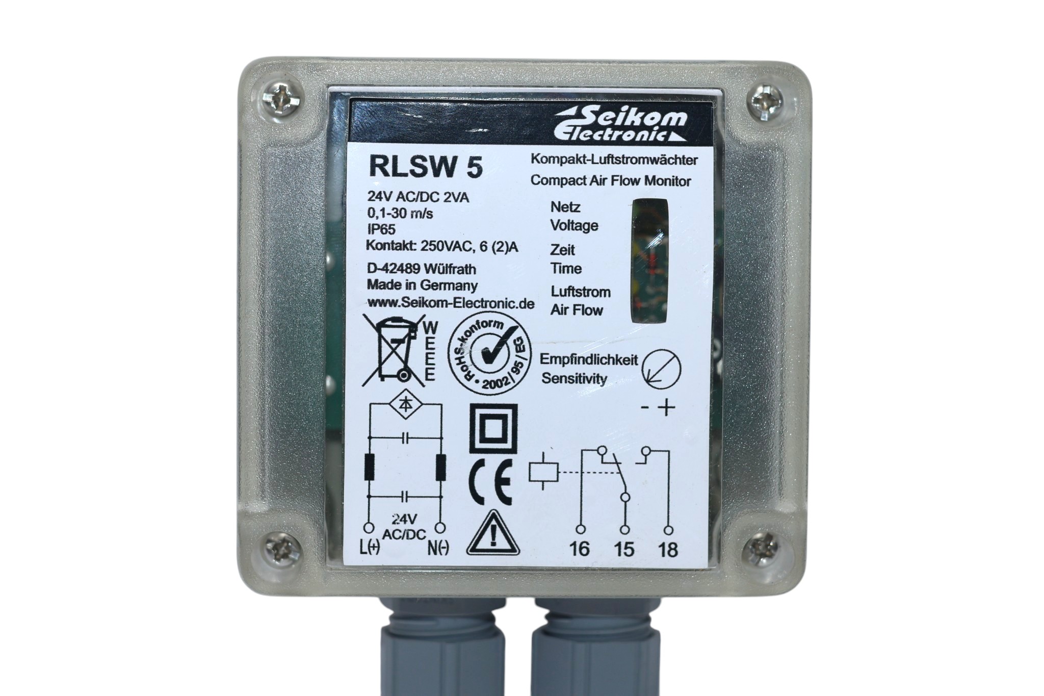 SEIKOM ELECTRONIC RLSW5 AIR FLOW MONITOR - Image 2