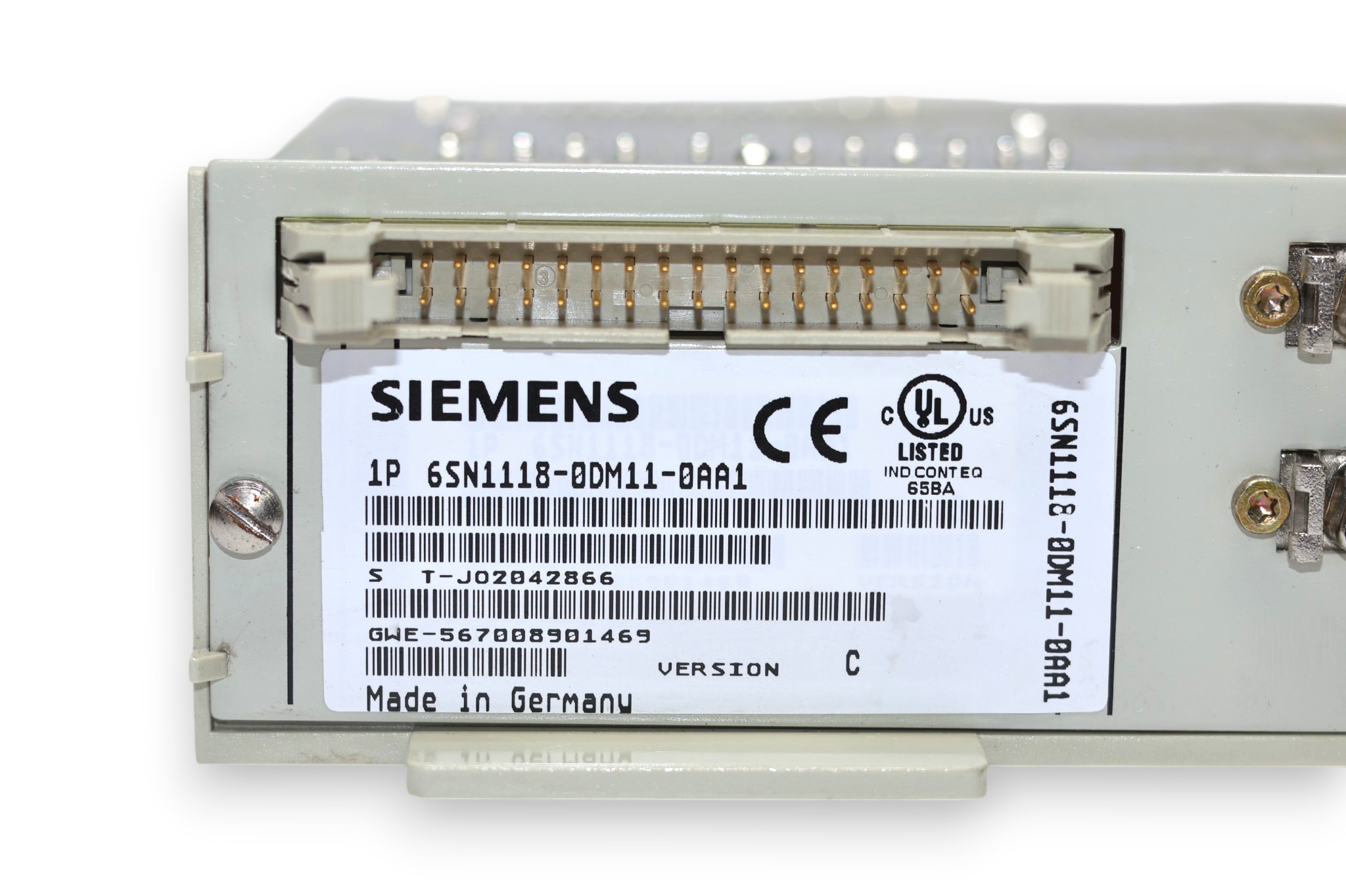 SIEMENS 6SN1118-0DM11-0AA1 CLOSED-LOOP CONTROL UNIT - Image 2
