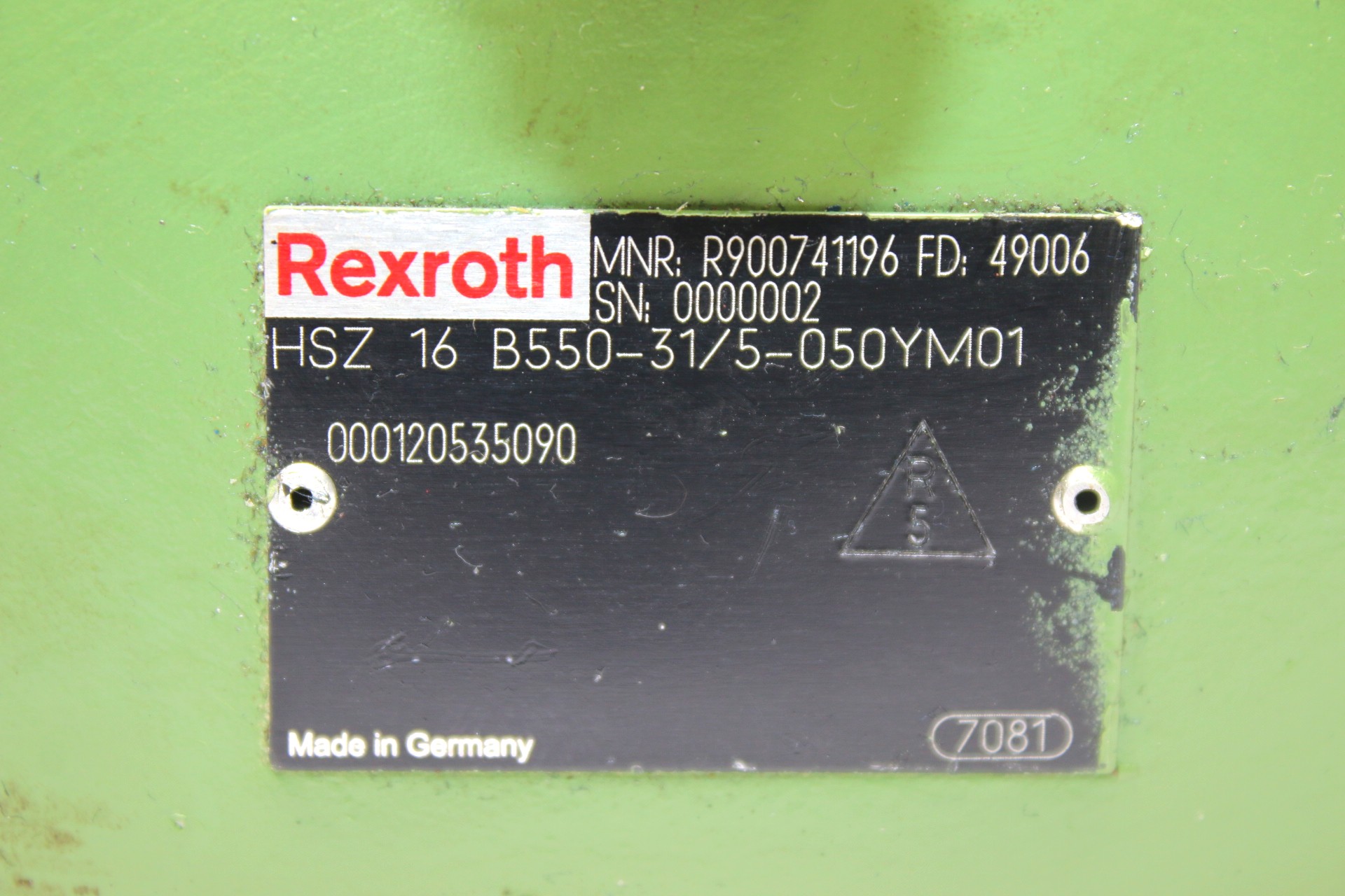 REXROTH HSZ 16 B550-31/5-050YM01 INTERMEDIATE PLATE R900741196 - Image 2