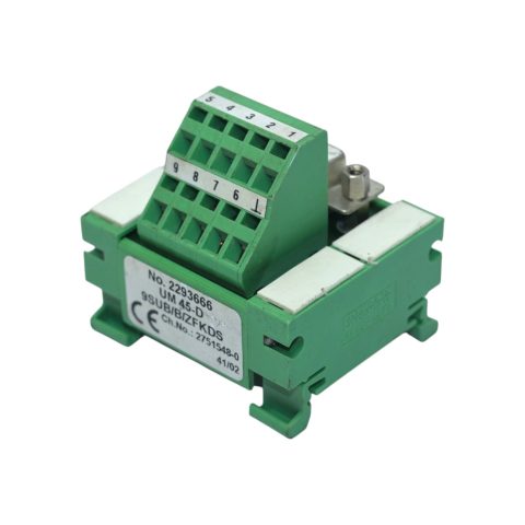 PHOENIX CONTACT UM 45-D 9SUB/B/ZFKDS TERMINATION BOARD 2293666