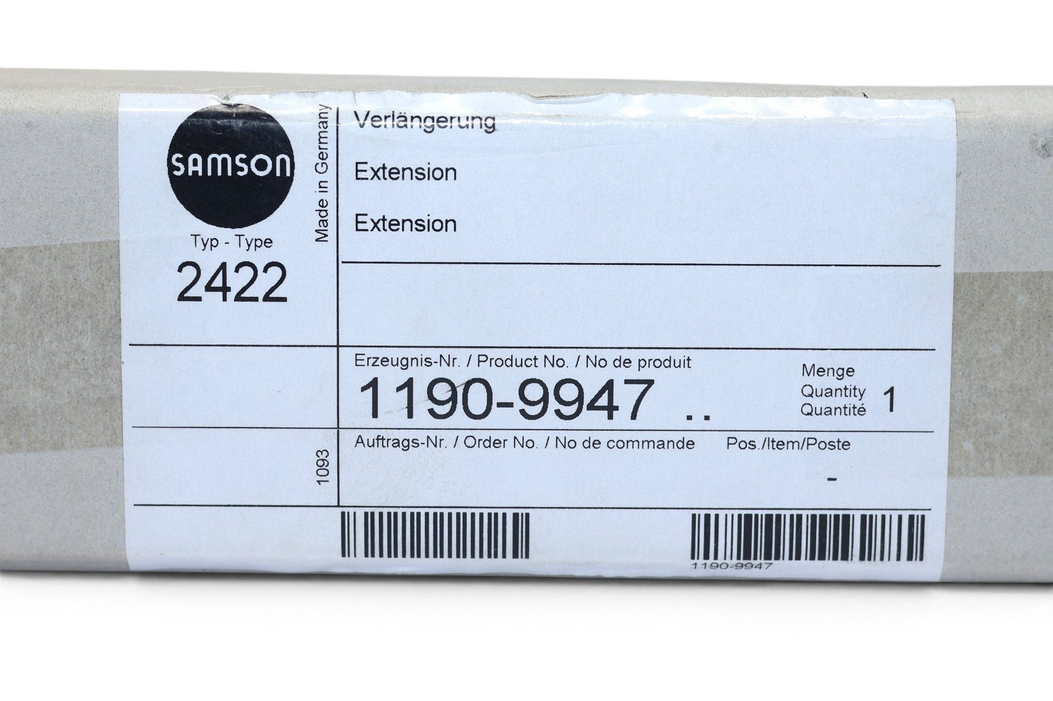 SAMSON 2422 EXTENSION 1190-9947 - Image 2