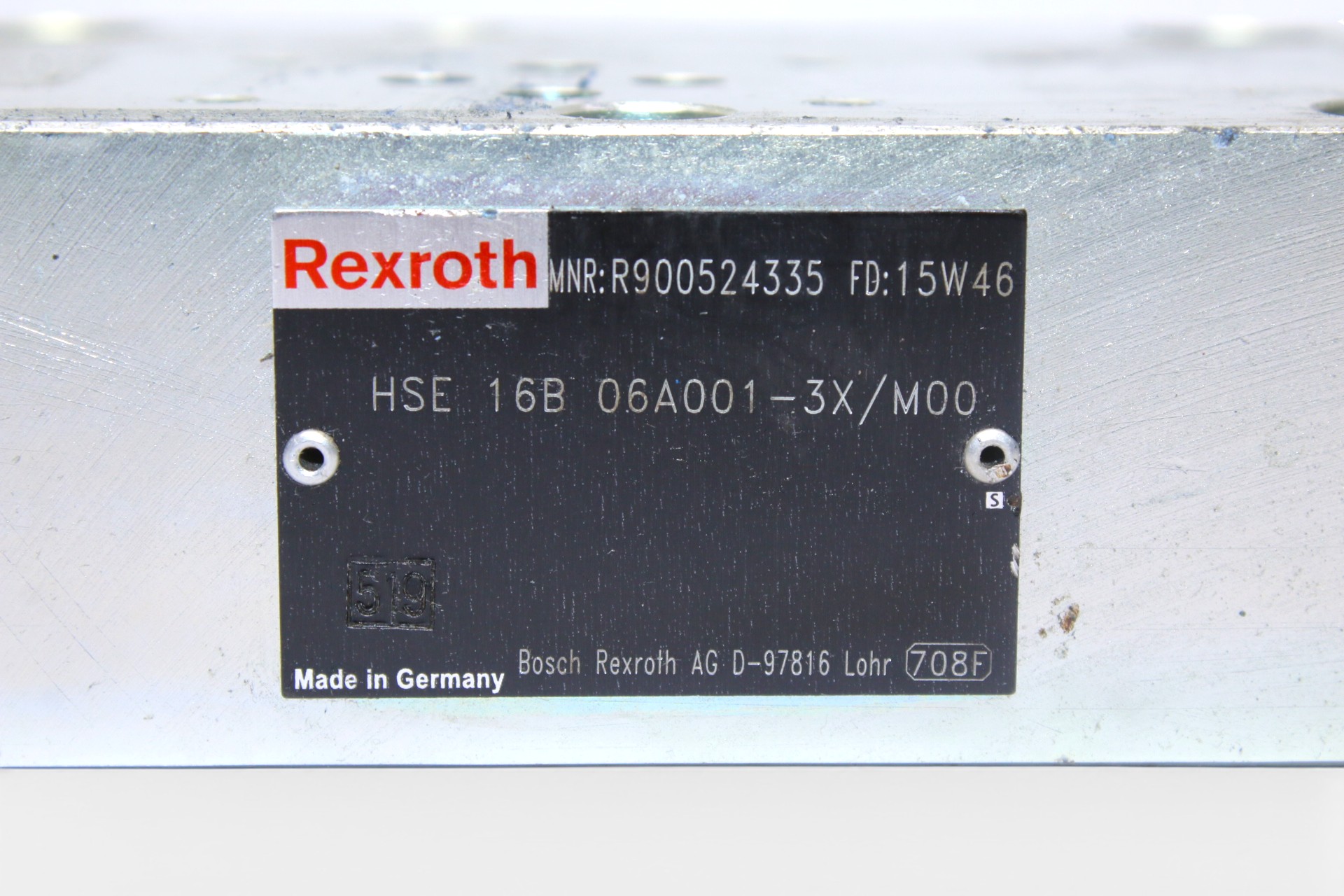 REXROTH HSE 16 B06A 001-3X/M00 ADAPTER PLATE R900524335 - Image 2