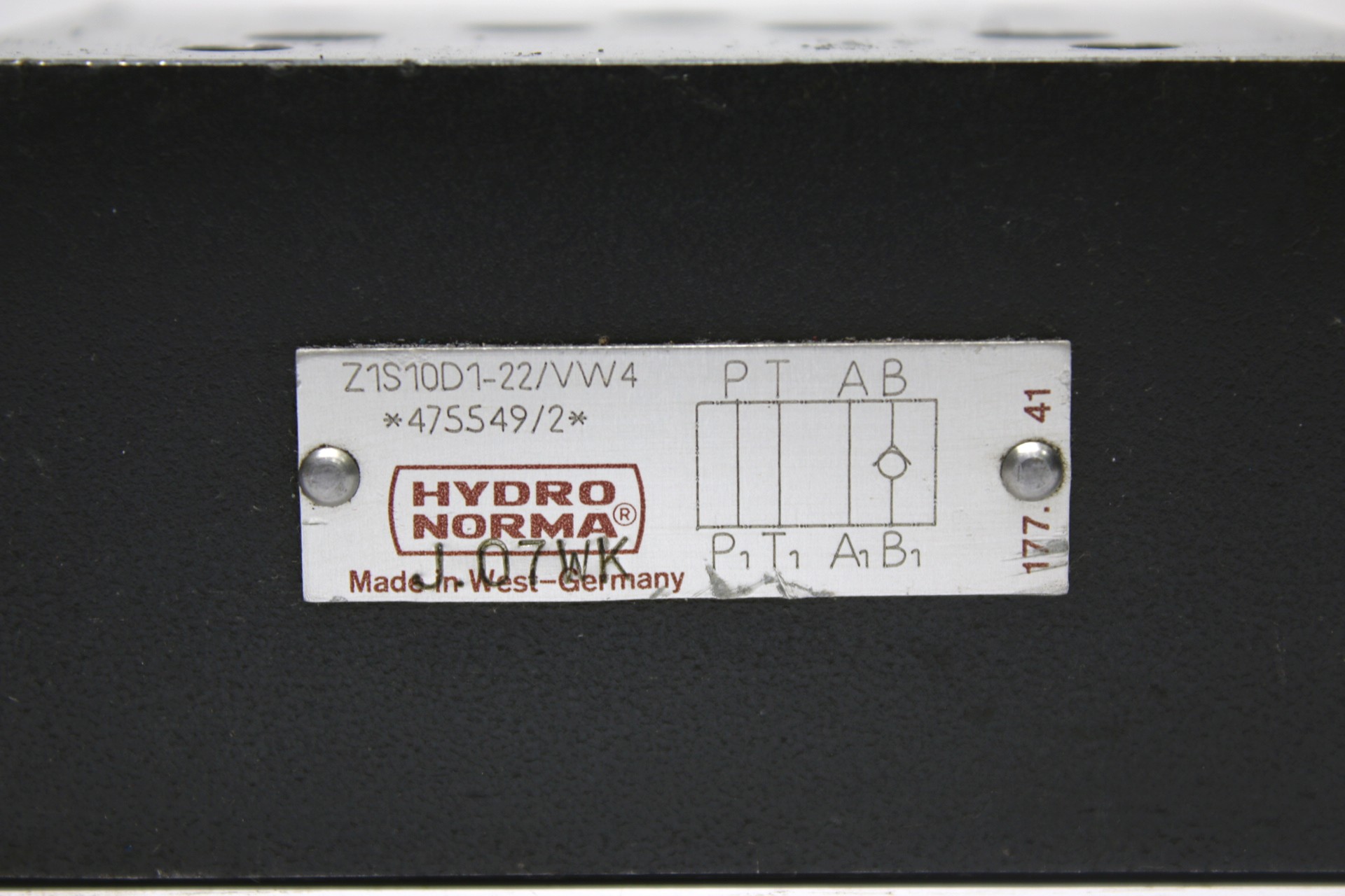 HYDRONORMA Z1S10D1-22/VW4 CHECK VALVE - Image 2