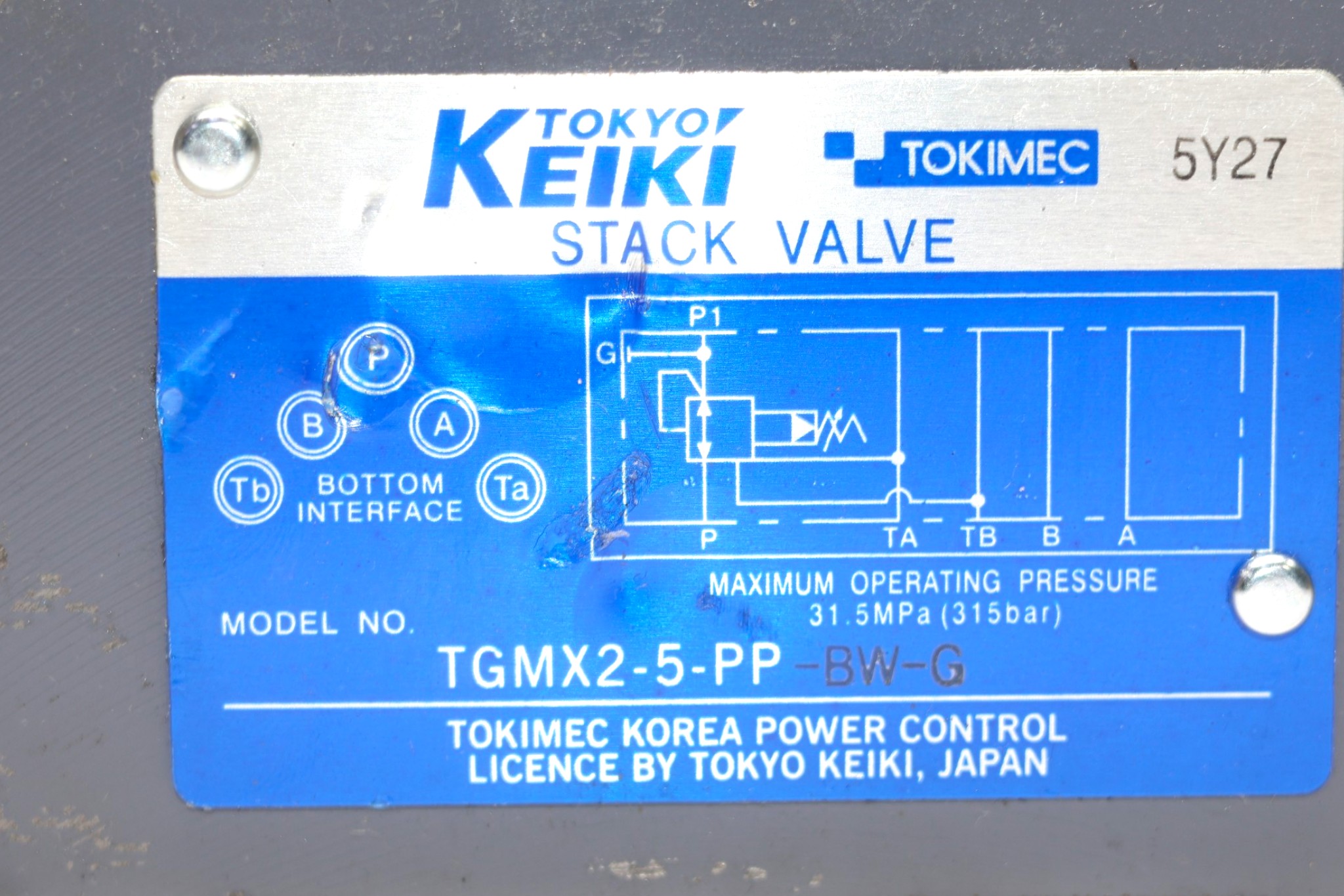 TOKYO KEIKI TGMX2-5-PP-BW-G PRESSURE REDUCING VALVE - Image 2