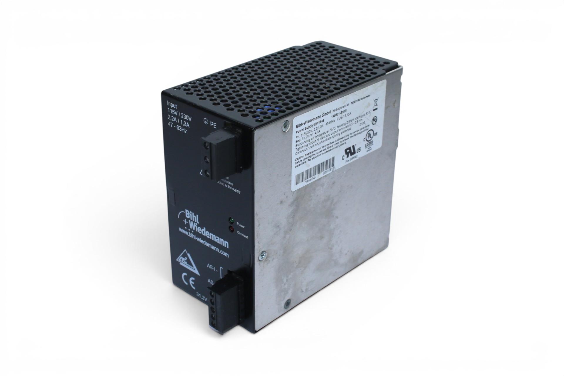 BIHL & WIEDEMANN BW1649 POWER SUPPLY (4A)