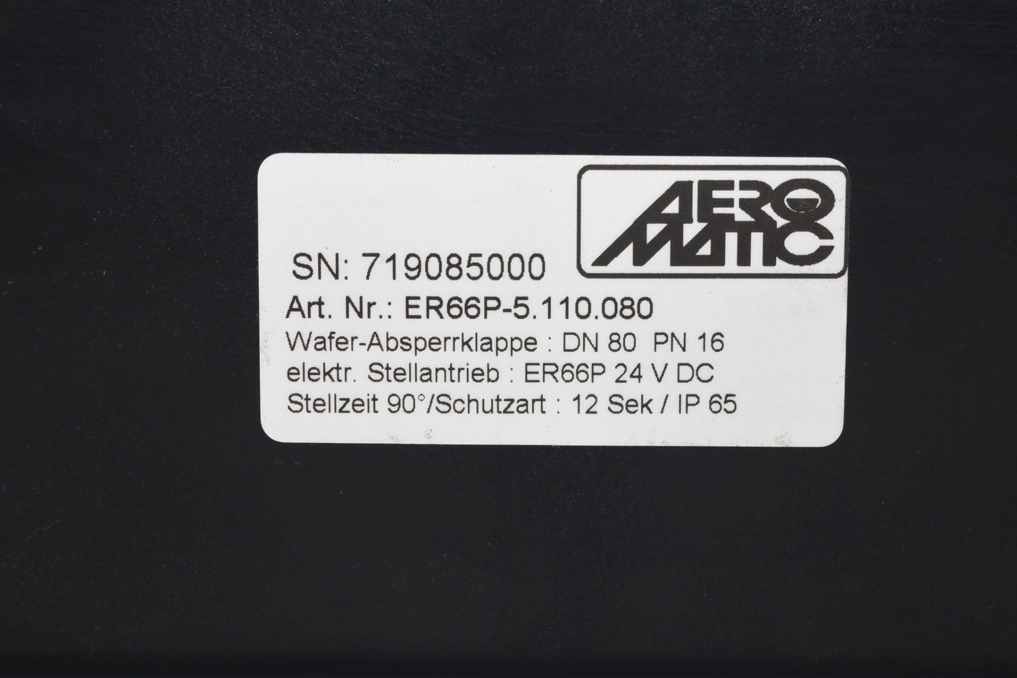 AEROMATIC ER66P-5.110-080 ACTUATOR - Image 2