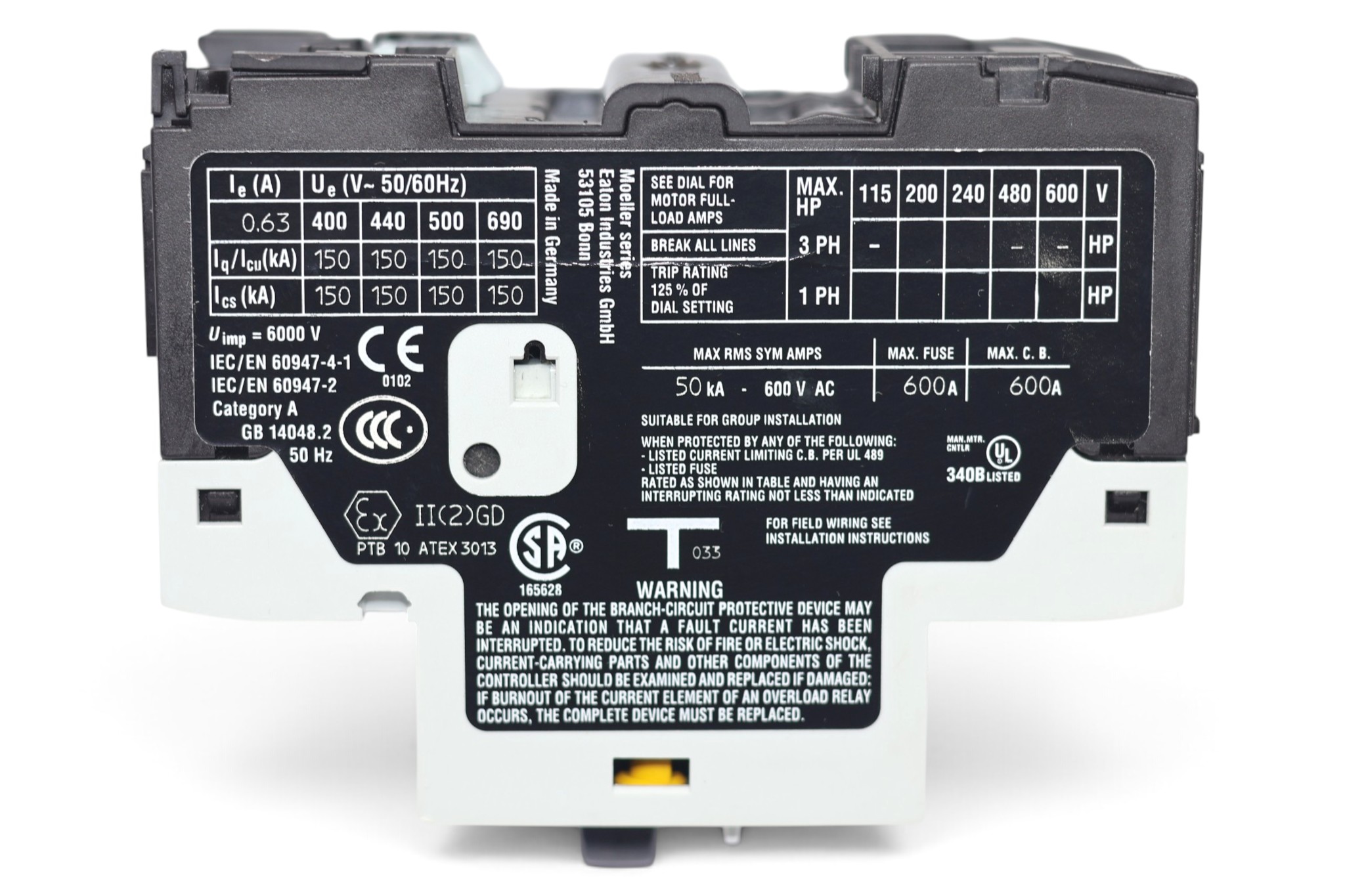 EATON PKZM0-0,63 CIRCUIT BREAKER 0.4-0.63A - Image 3