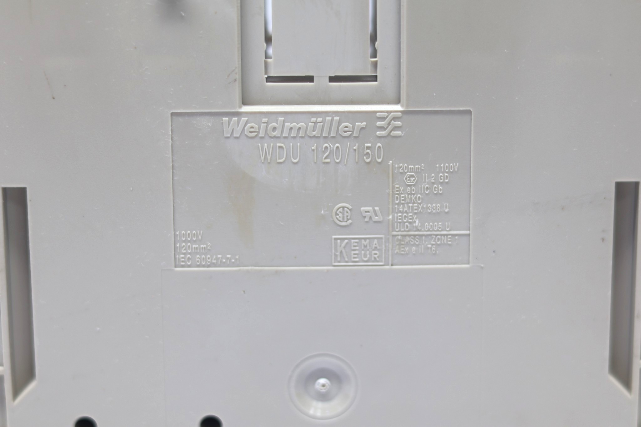 WEIDMULLER WDU 120/150 TERMINAL BLOCK 1024500000 - Image 2