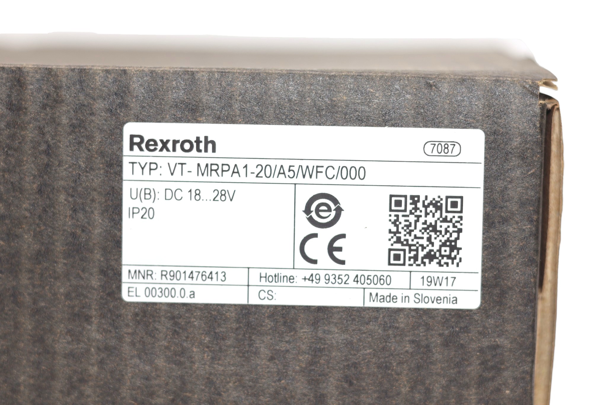 REXROTH VT-MRPA1-20/A5/WFC/000 VALVE AMPLIFIER R901476413 - Image 2