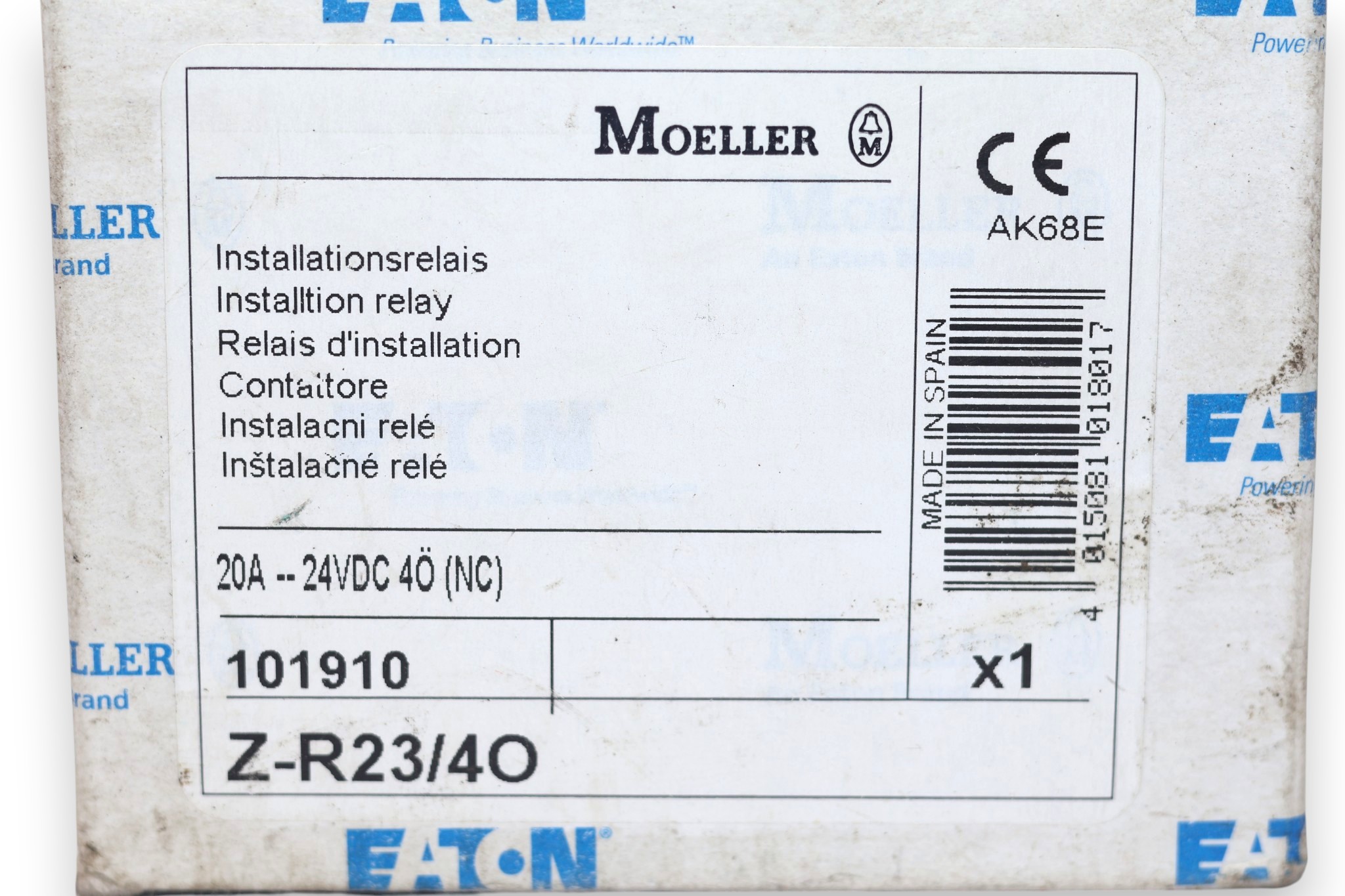 EATON Z-R23/4O INSTALLATION RELAY - Image 2