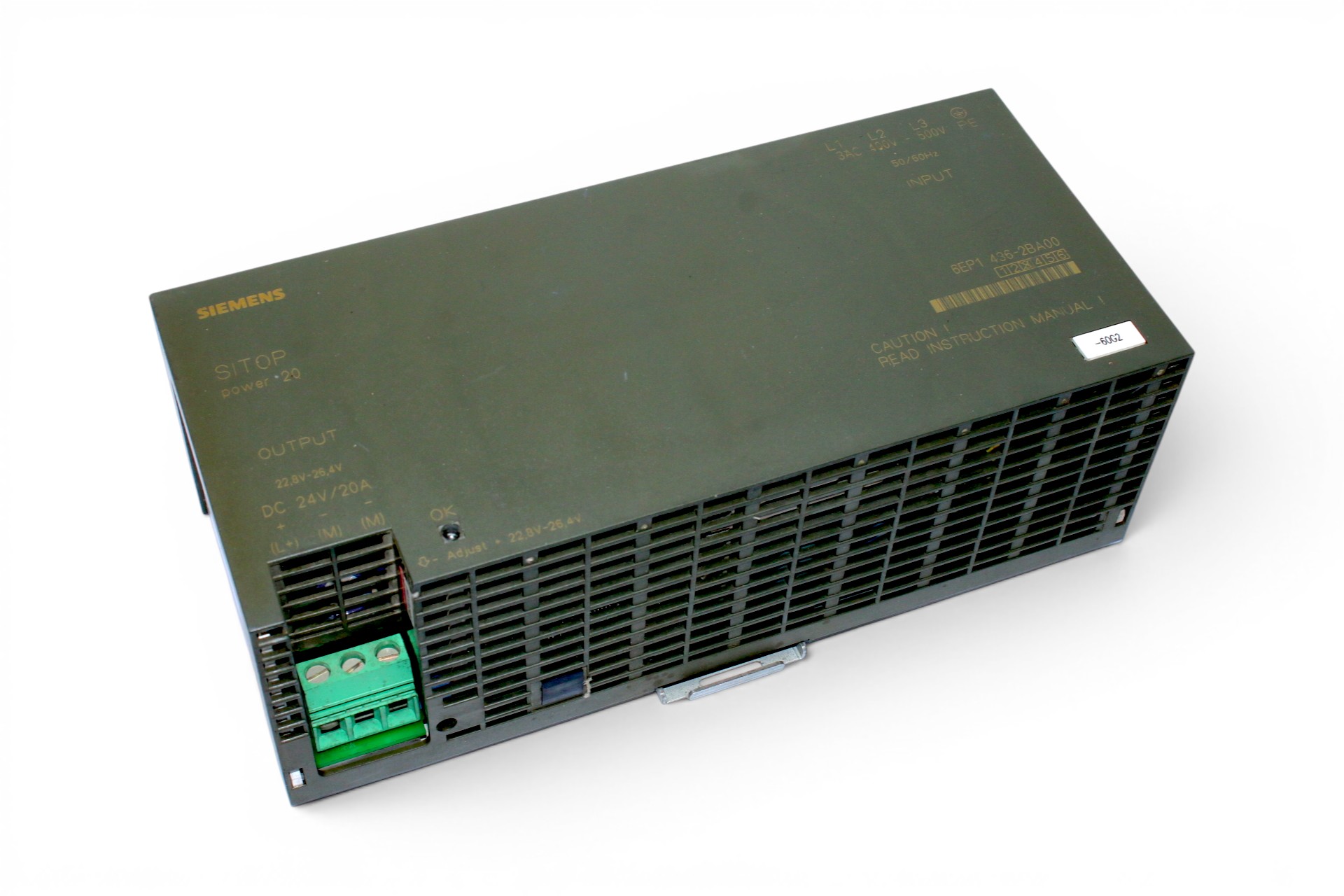 SIEMENS 6EP1436-2BA00 POWER SUPPLY (20A)