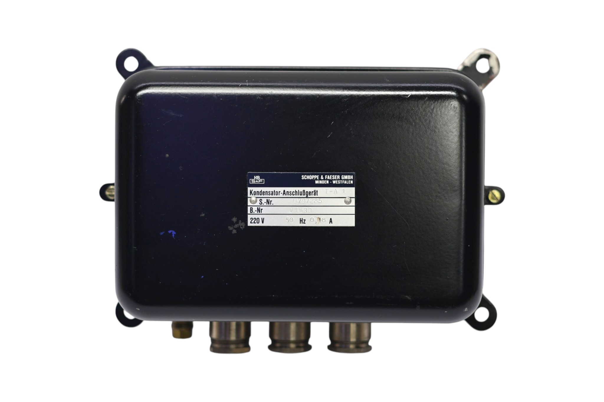 SCHOPPE & FAESER T-A1 CAPACITOR CONNECTION UNIT - Image 3