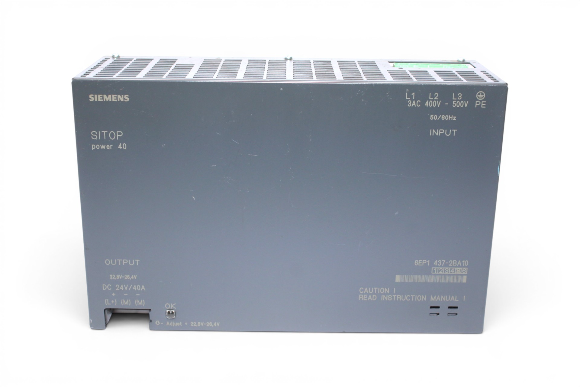 SIEMENS 6EP1437-2BA10 POWER SUPPLY (40A) - Image 4
