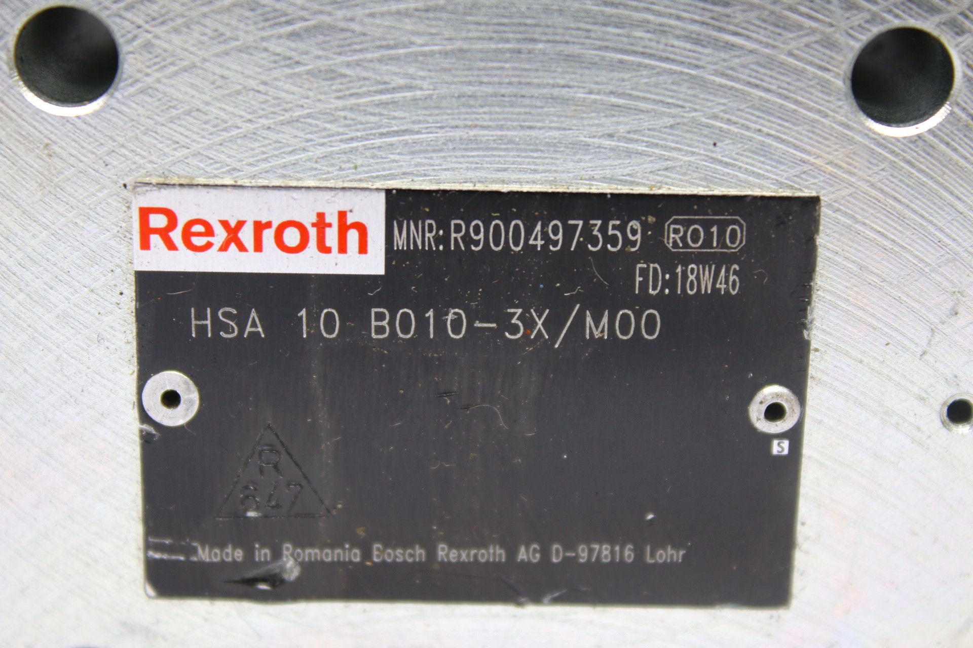REXROTH HSA 10 B010-3X/M00 COVER PLATE R900497359 - Image 2