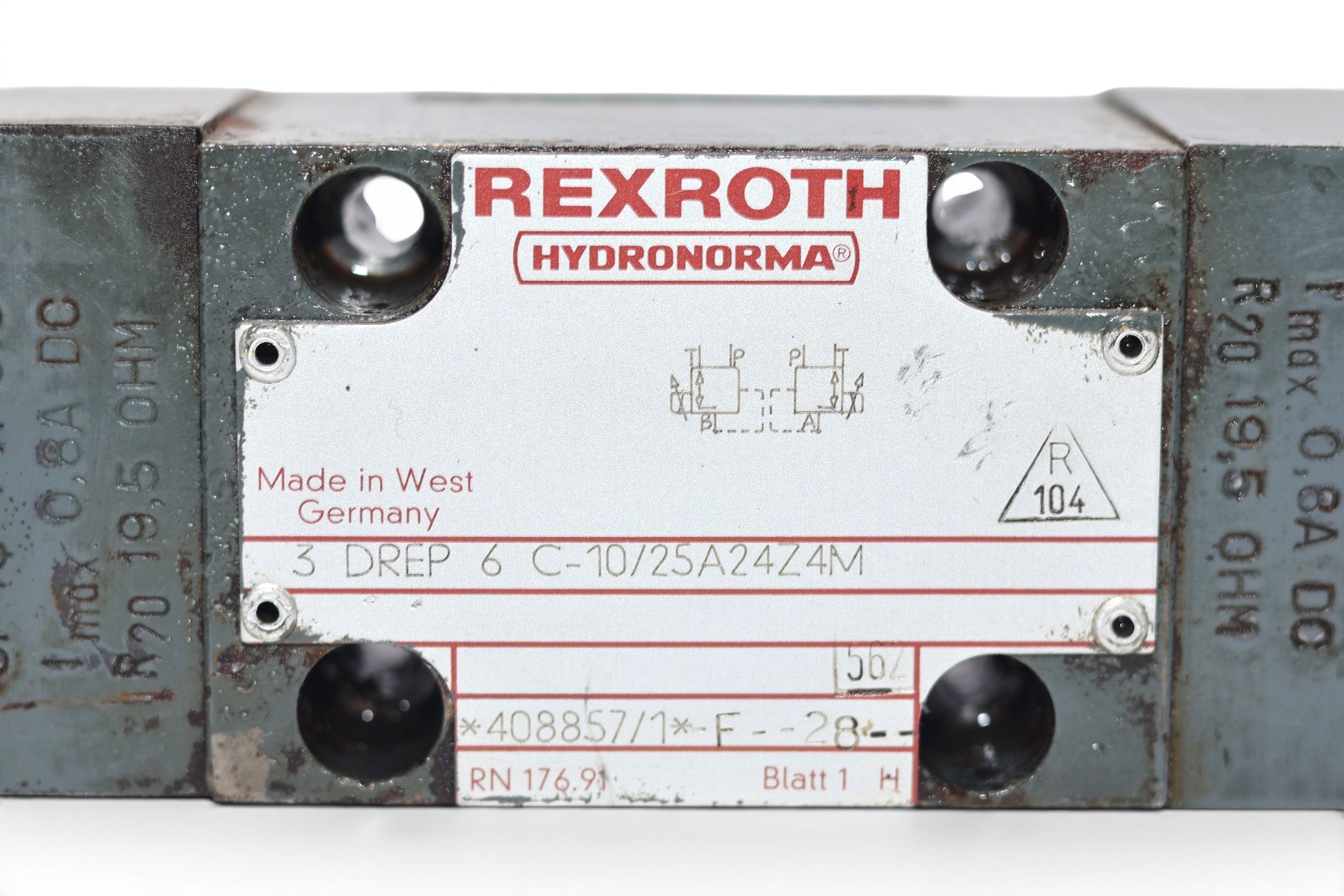 REXROTH 3DREP 6 C-10/25A24Z4/M PROPORTIONAL PRESSURE REDUCING VALVE R900408857 - Image 2