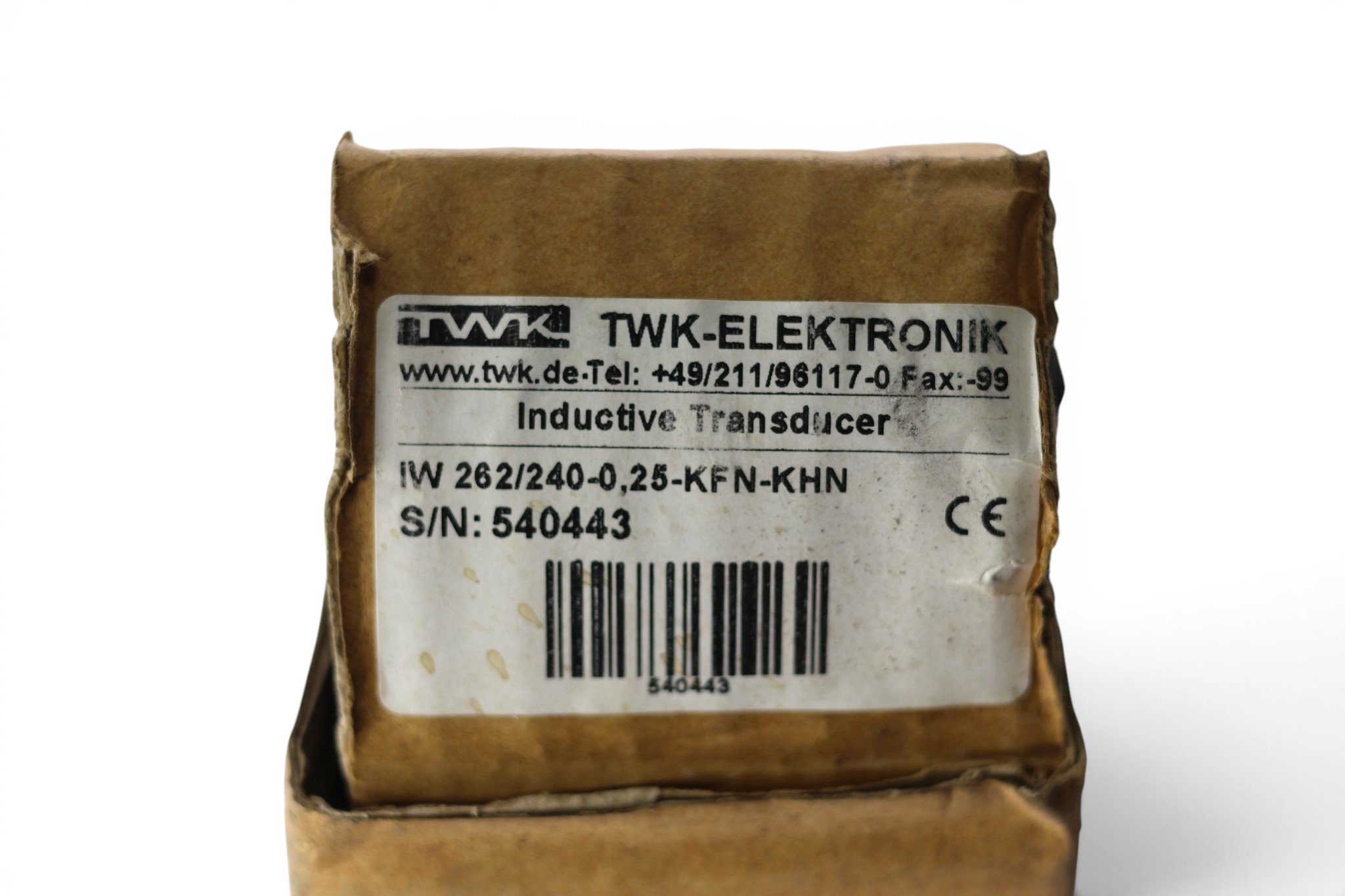 TWK-ELEKTRONIK IW 262/240-0.25-KFN-KHN INDUCTIVE LINEAR DISPLACEMENT TRANSDUCER - Image 2