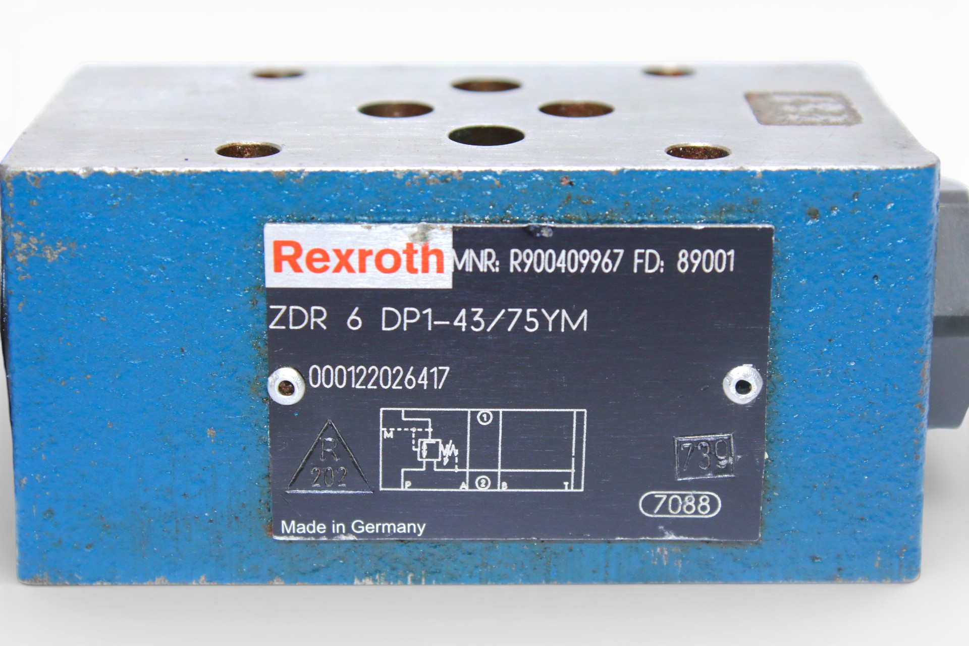 REXROTH ZDR6DP1-43/75YM PRESSURE REDUCING VALVE R900409967 - Image 2