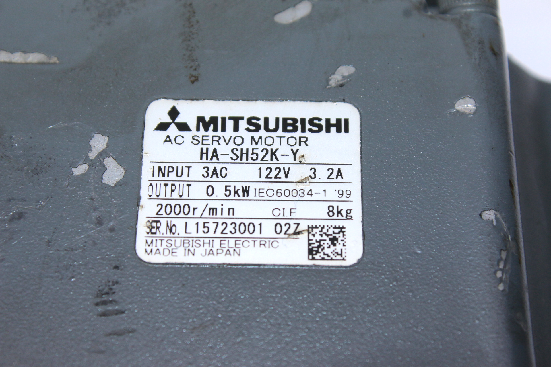 MITSUBISHI HA-SH52K-Y SERVO MOTOR - Image 3