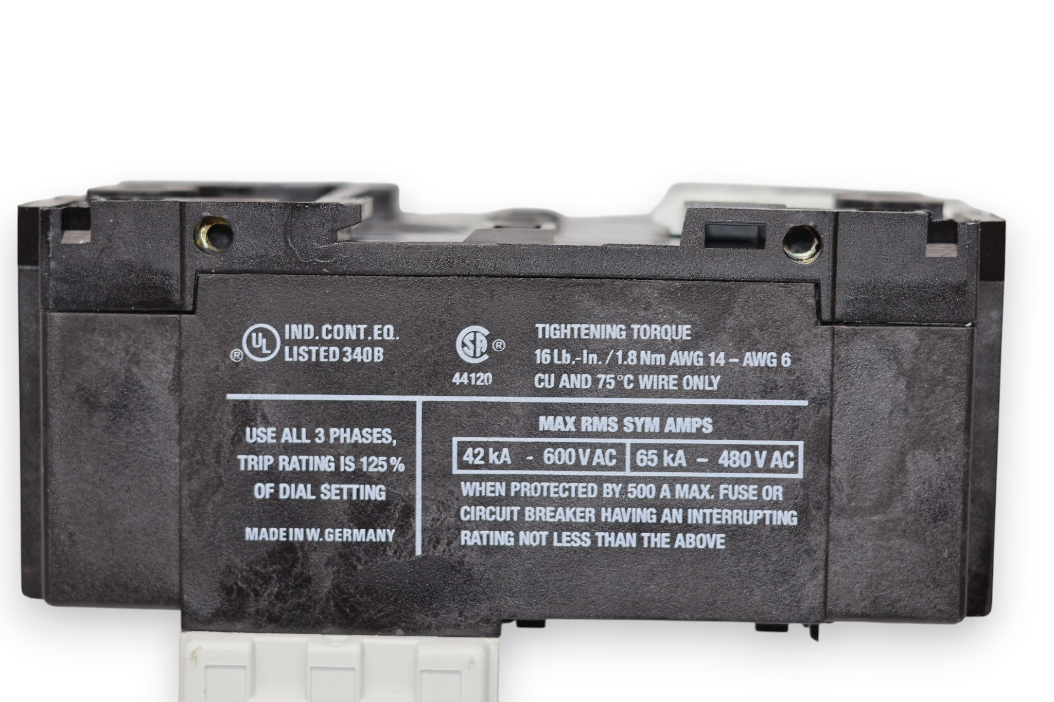 MOELLER PKZ2 MOTOR PROTECTOR 026606 - Image 4