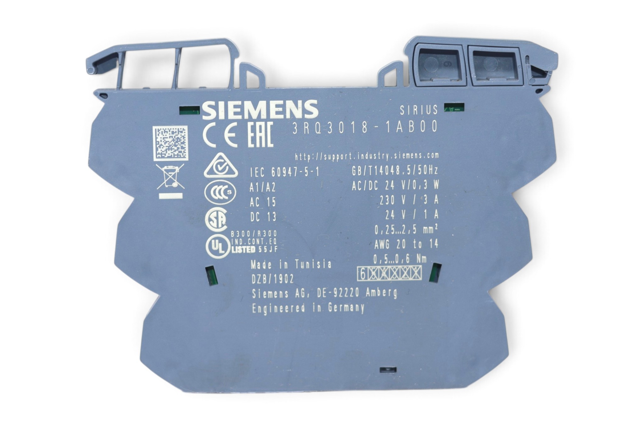 SIEMENS 3RQ3018-1AB00 COUPLER RELAY - Image 4