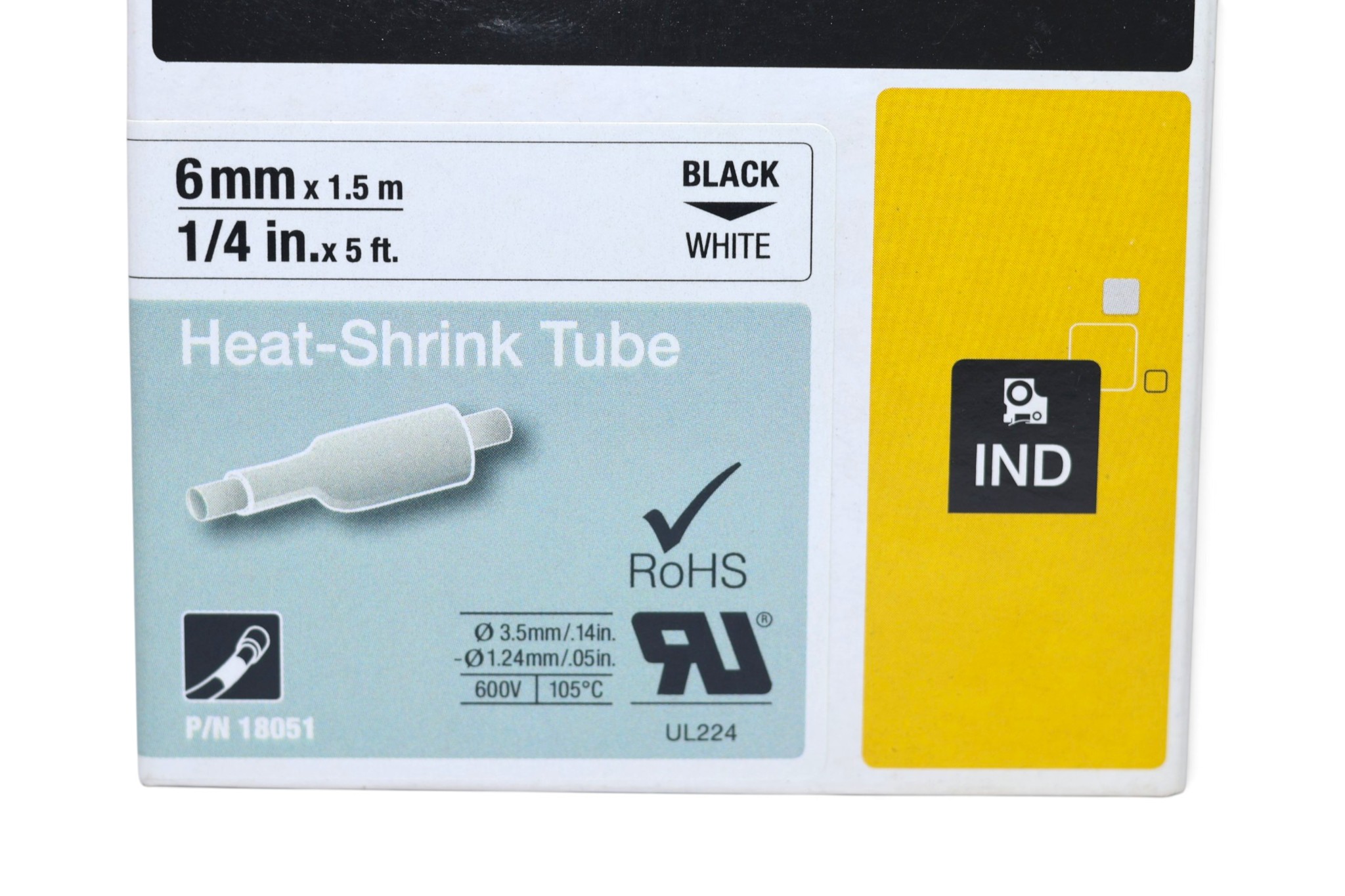DYMO 18051 HEAT-SHRINK TUBE LABEL - Image 2