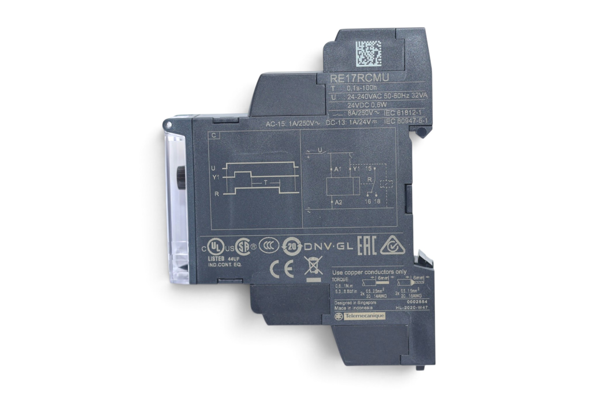SCHNEIDER RE17RCMU OFF-DELAY TIMING RELAY - Image 3