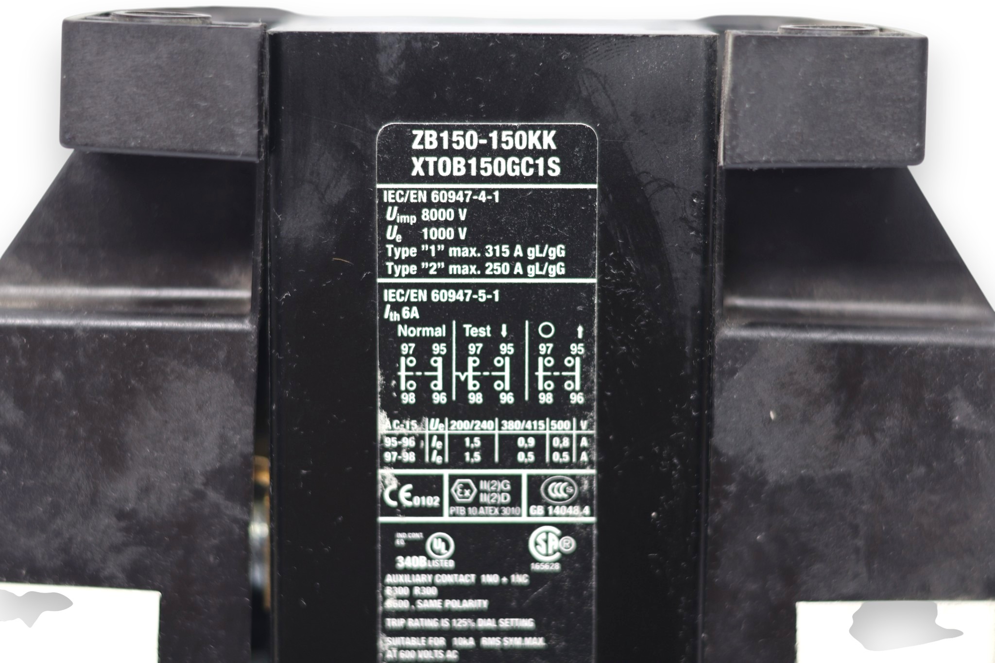 EATON ZB150-150KK OVERLOAD RELAY XT0B150GC1S - Image 2