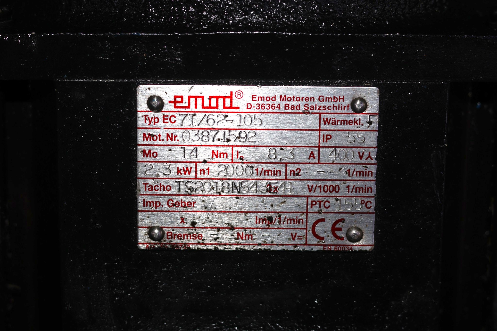 EMOD 71/62-105 SERVO MOTOR - Image 2
