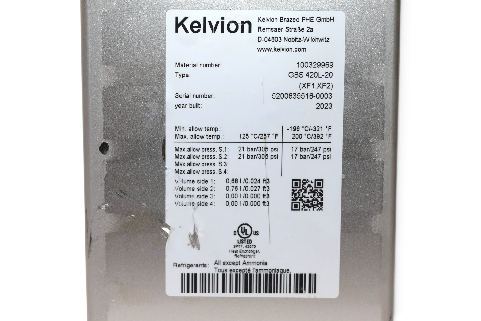 KELVION GBS 420L-20 PLATE HEAT EXCHANGER - Image 2