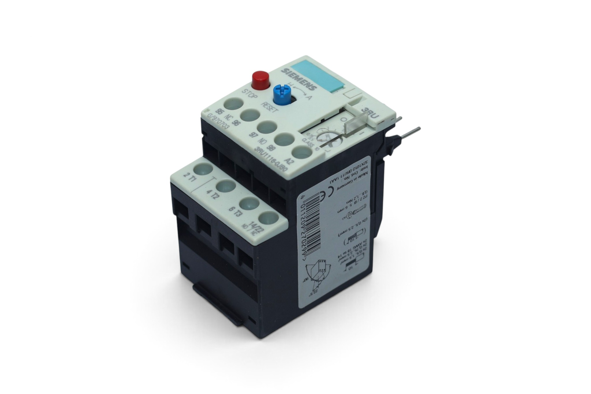 SIEMENS 3RU1116-0JB0 OVERLOAD RELAY (0.7...1 A) - Image 6