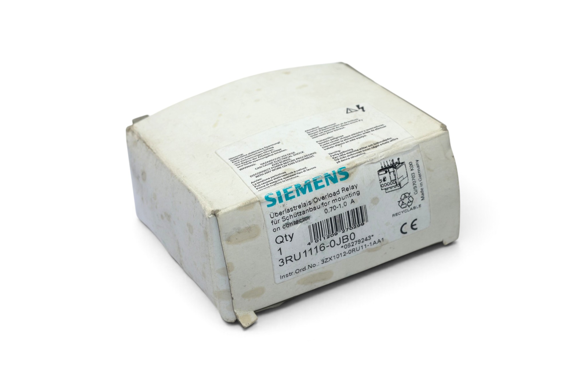 SIEMENS 3RU1116-0JB0 OVERLOAD RELAY (0.7...1 A) - Image 7