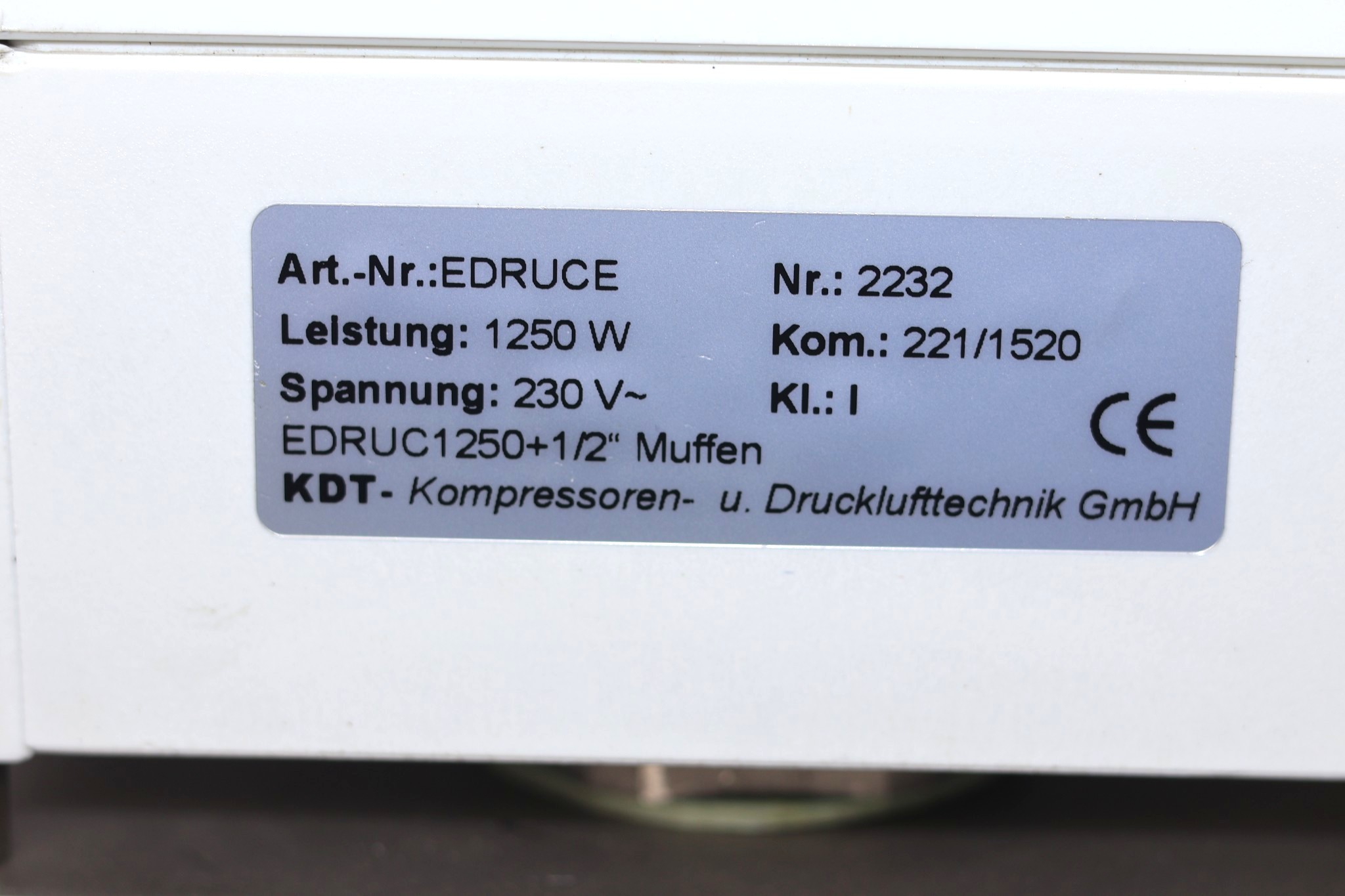 KDT EDRUC 1250 COMPRESSED AIR HEATER - Image 2