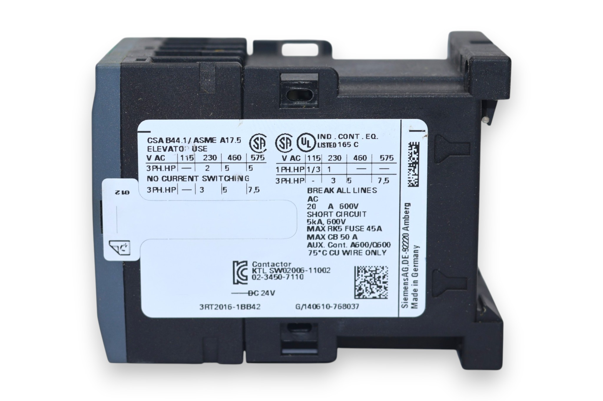 EATON DILM9-10 CONTACTOR 24 VDC (4 Kw) - Image 3