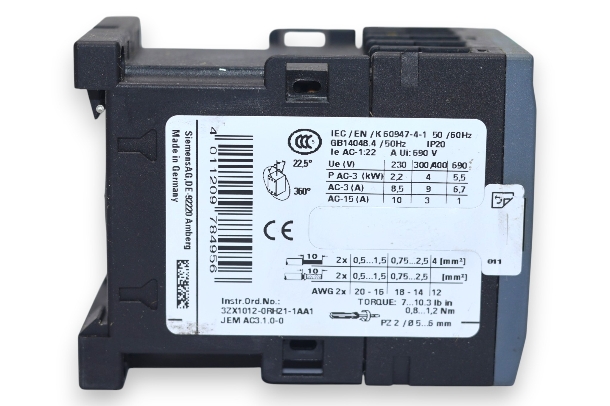 EATON DILM9-10 CONTACTOR 24 VDC (4 Kw) - Image 4