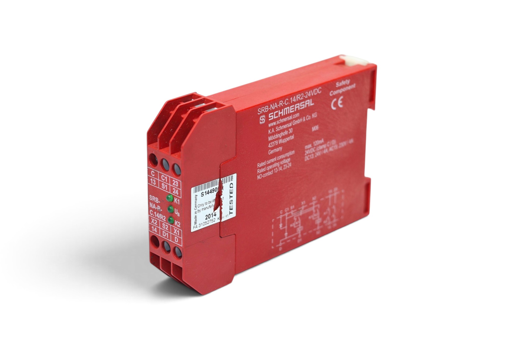SCHMERSAL SRB-NA-R-C.14/R2-24VDC SAFETY CONTROLLER - Image 4