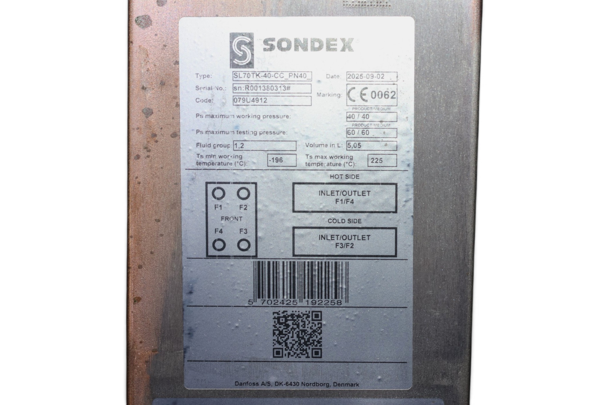 SONDEX SL70TK-40-CC-PN40_ PLATE HEAT EXCHANGER - Image 8