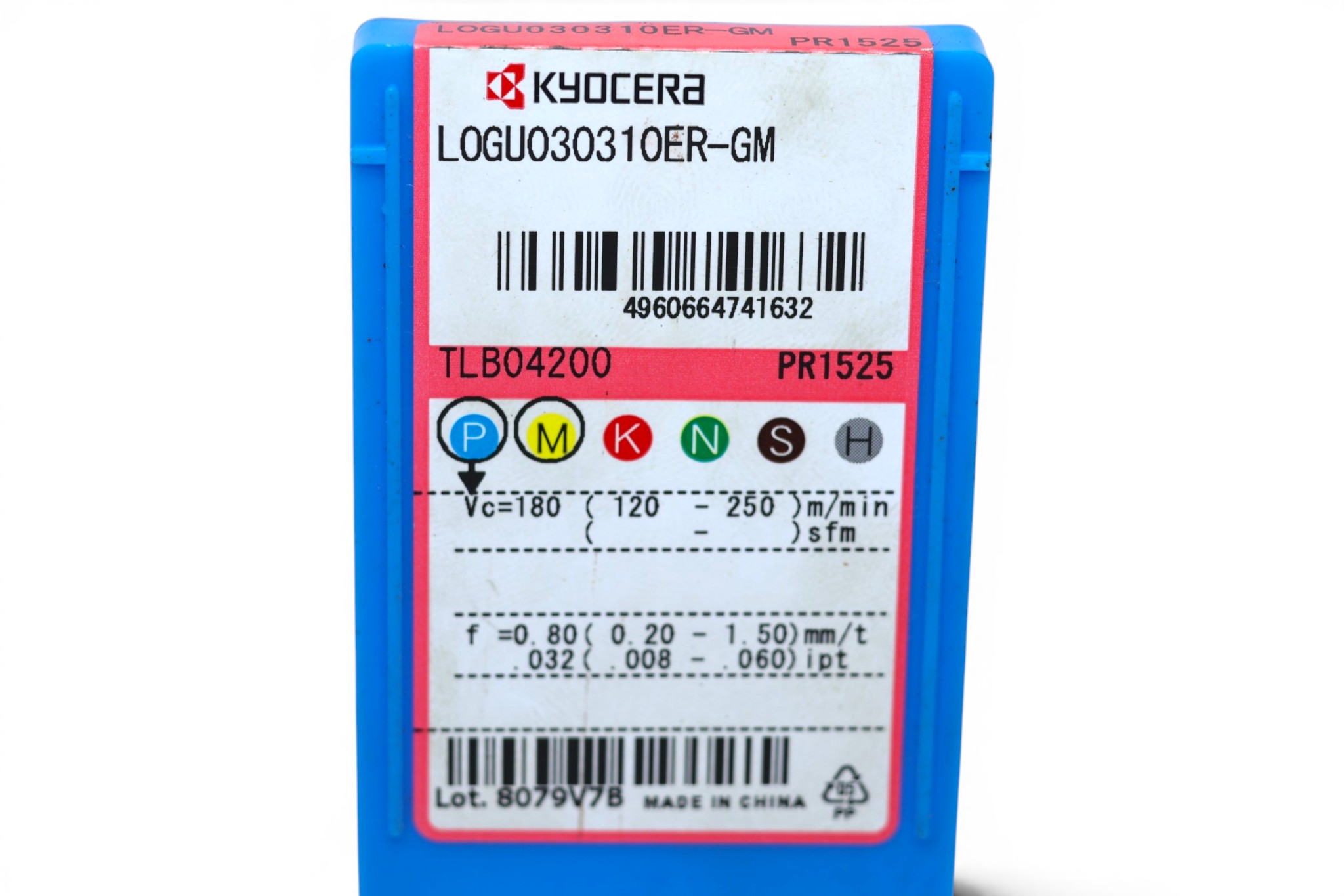 KYOCERA LOGU030310ER-GM CARBIDE MILLING INSERT PR1225 - Image 2