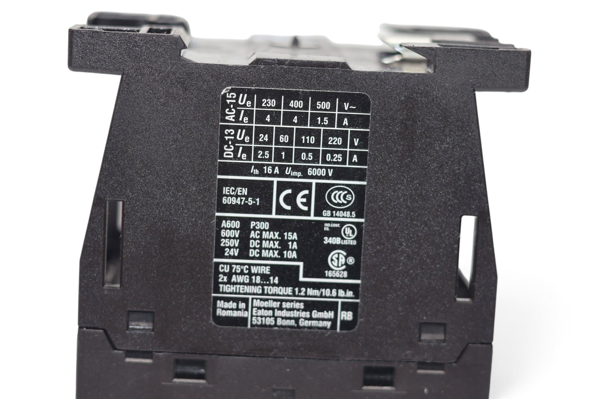 EATON XTRE10B40 CONTROL RELAY (24 VDC) - Image 2