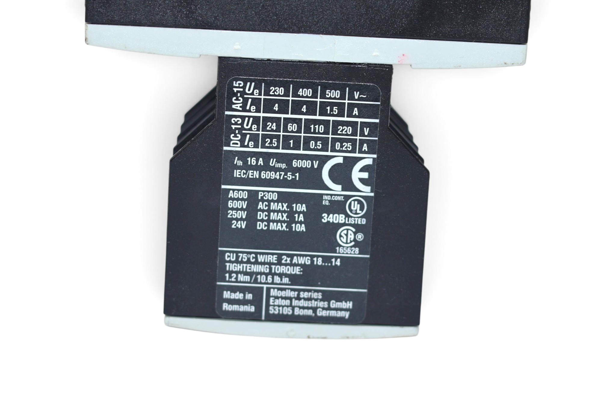 EATON XTRE10B40 CONTROL RELAY (24 VDC) - Image 3