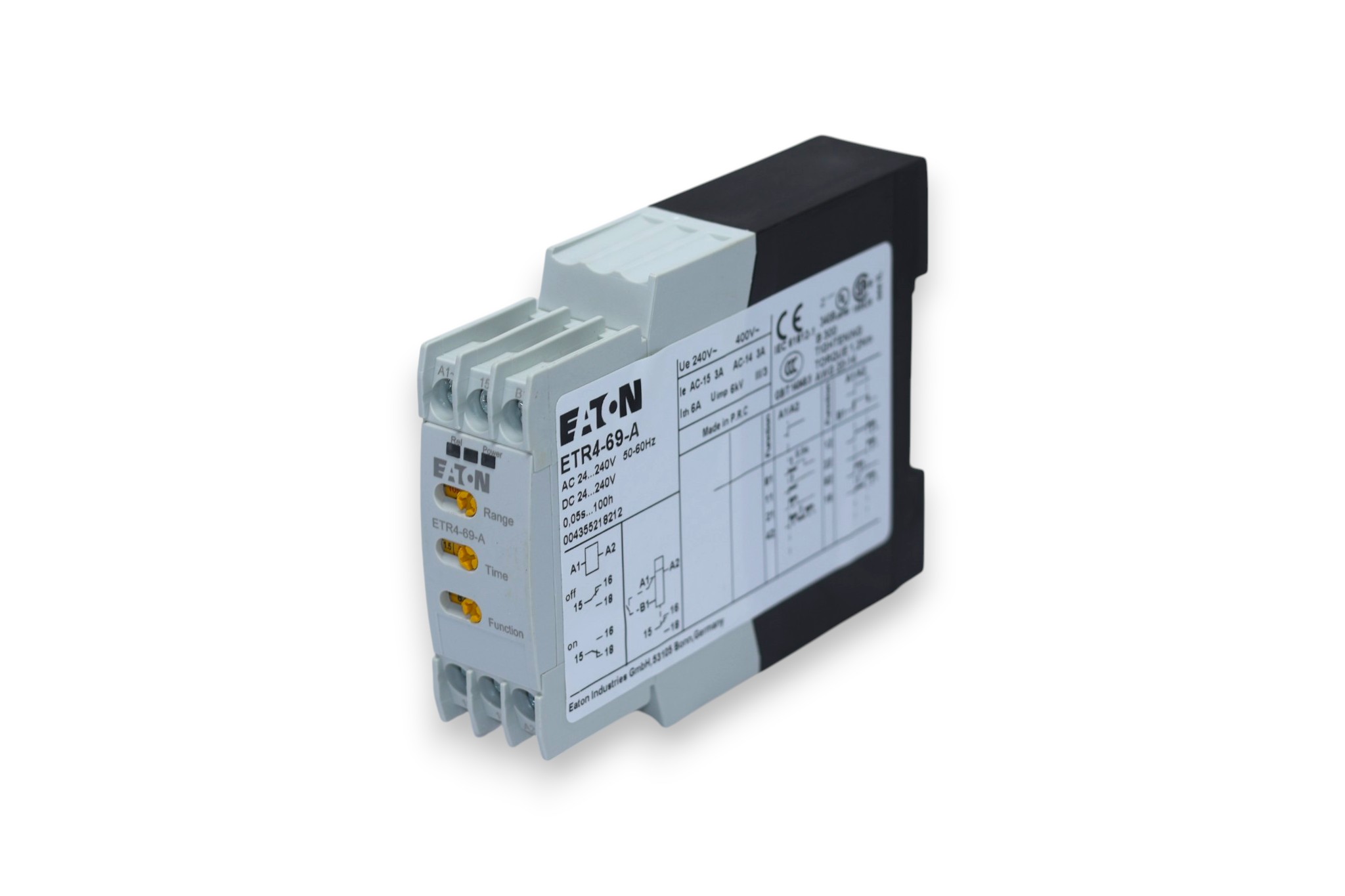 EATON ETR4-69-A(XTTR6A100H69B) TIMING RELAY 031891 - Image 5