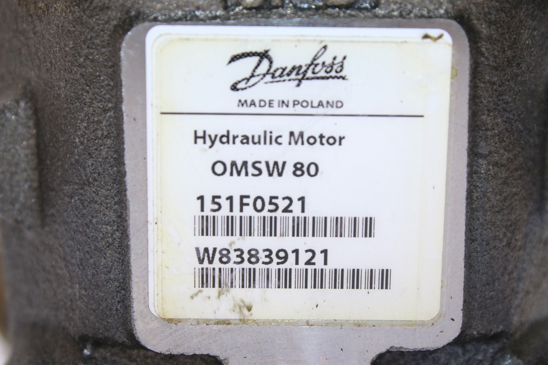 DANFOSS OMSW 80 HYDRAULIC MOTOR 151F0521 - Image 2