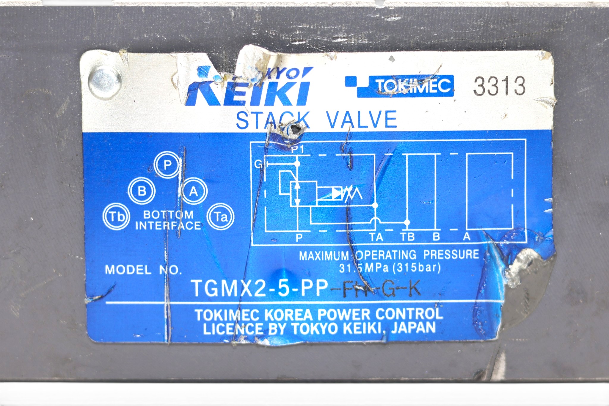 TOKYO KEIKI TGMX2-5-PP-FW-G-K PRESSURE REDUCING VALVE - Image 2