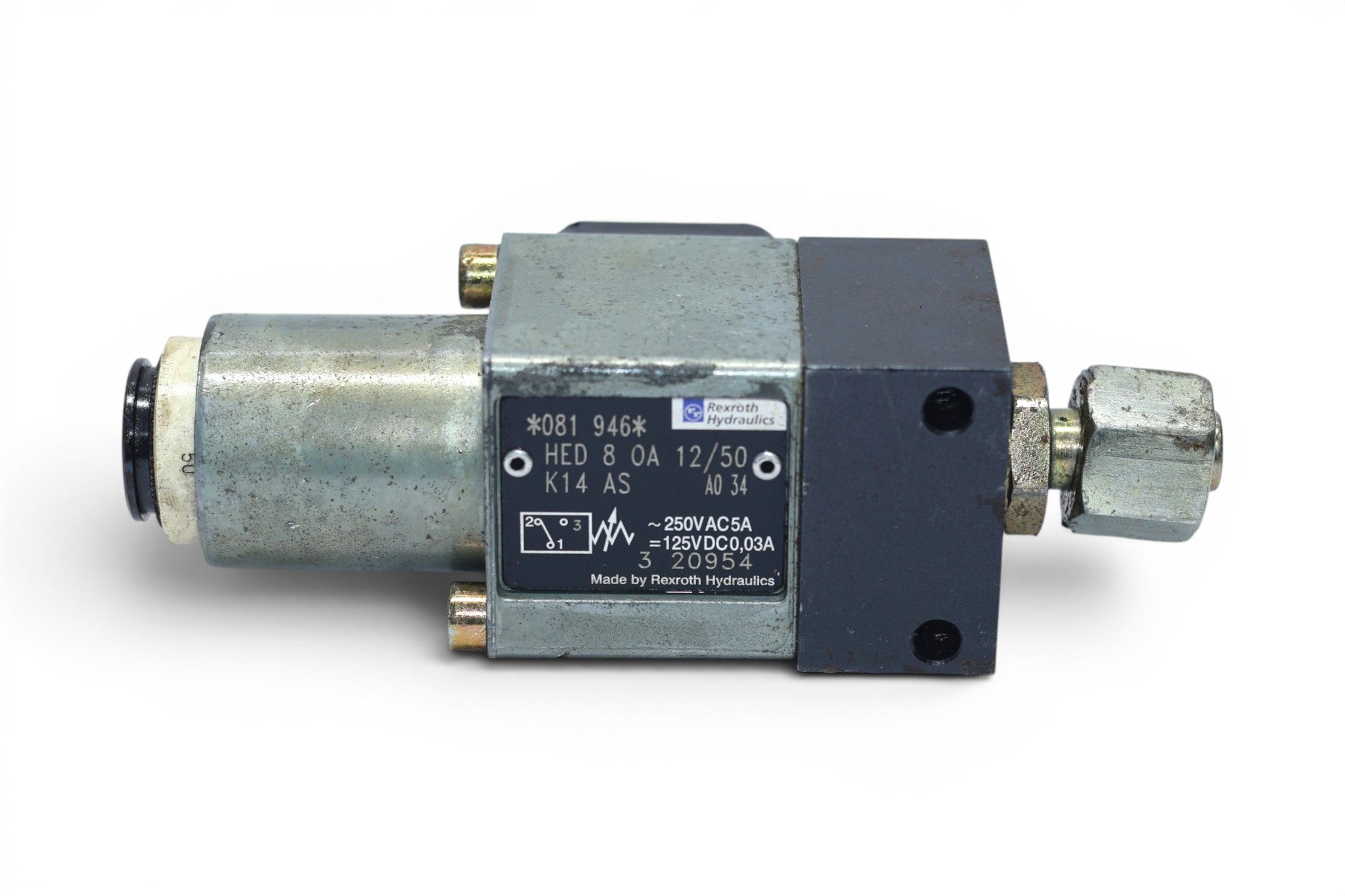 REXROTH HED 8 OA 12/50 K14 AS PRESSURE SWITCH R900081946 - Image 3