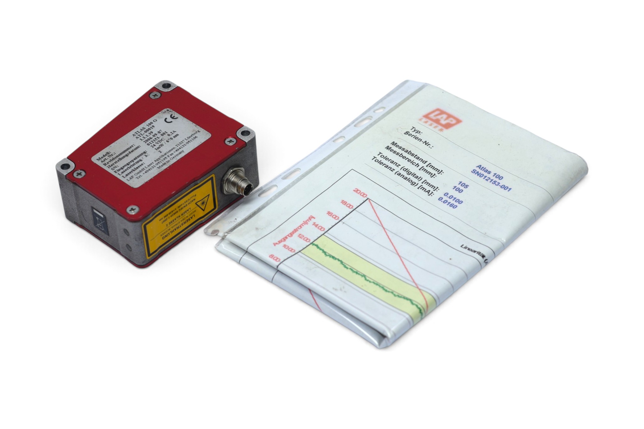 LAP LASER ATLAS 100 G DIGITAL LASER SENSOR