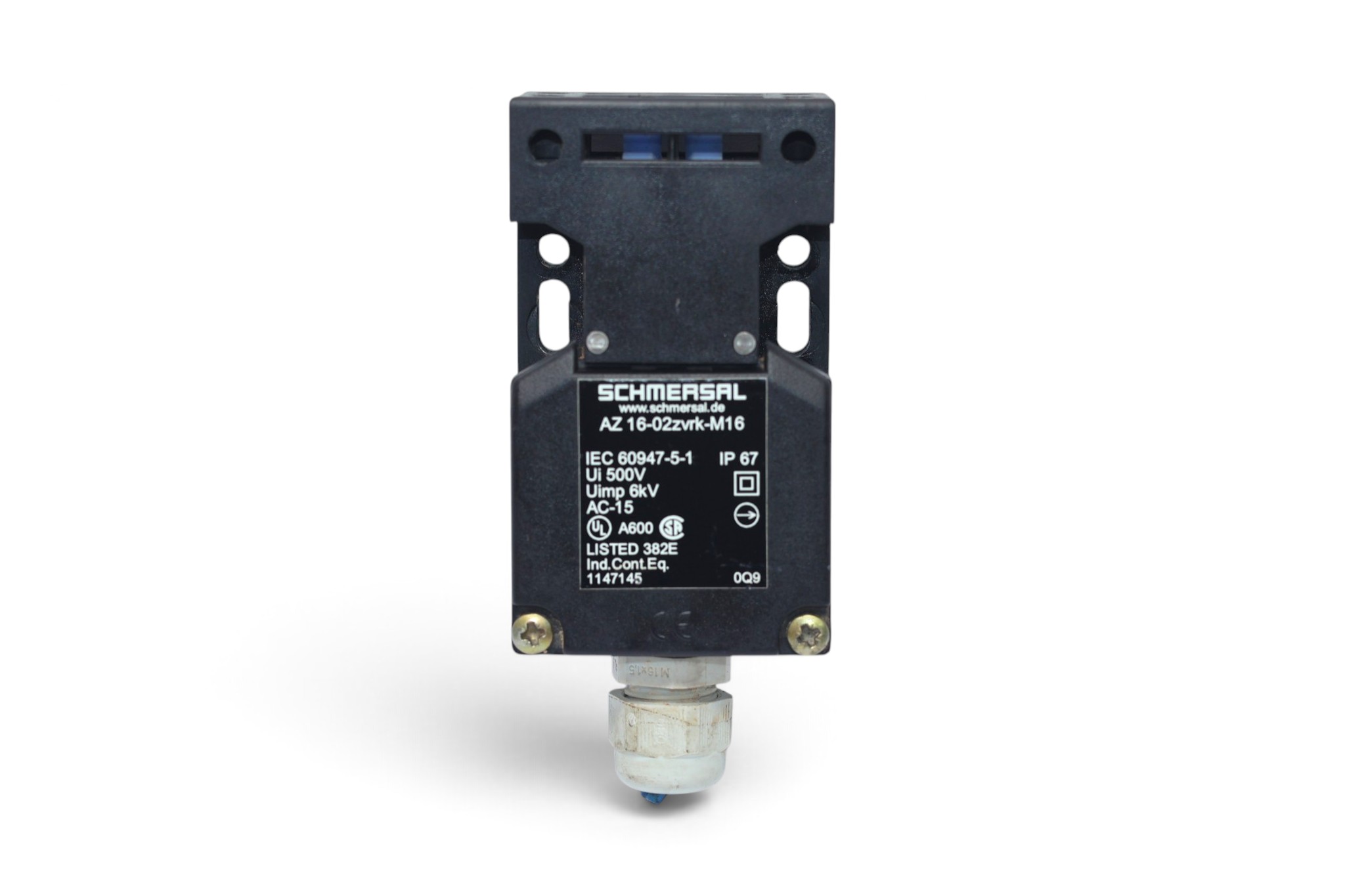 SCHMERSAL AZ 16-02ZVRK-M16 SAFETY SWITCH 101147145 - Image 3