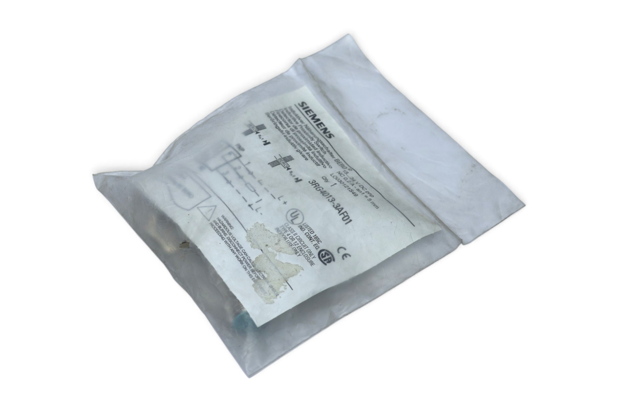 SIEMENS 3RG4013-3AF01 INDUCTIVE PROXIMITY SWITCH - Image 3