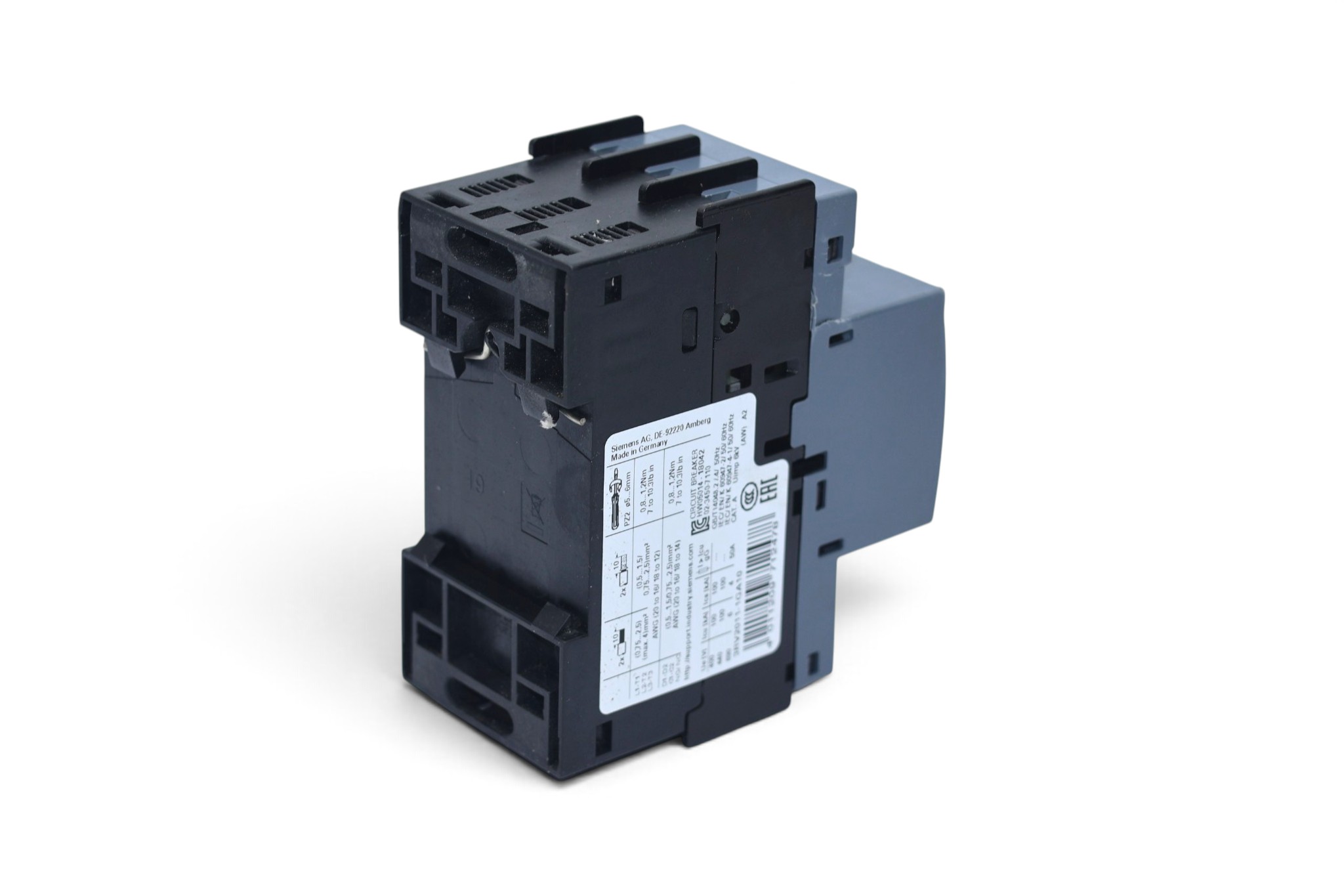 SIEMENS 3RV2011-1GA10 CIRCUIT BREAKER - Image 5