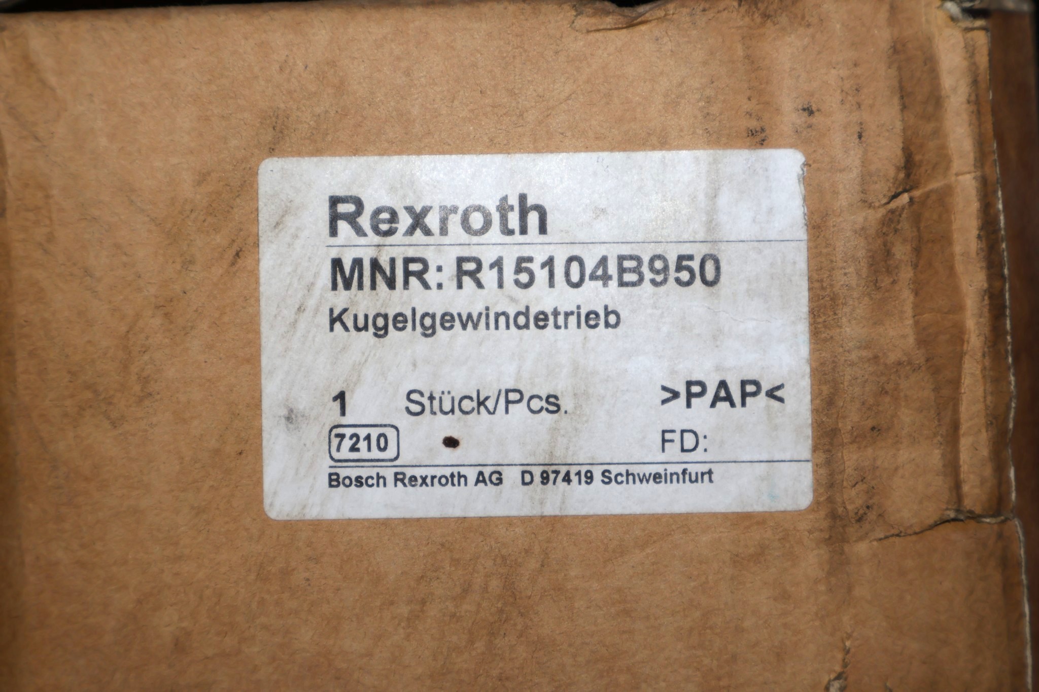 REXROTH R15104B950 BALL SCREW - Image 2